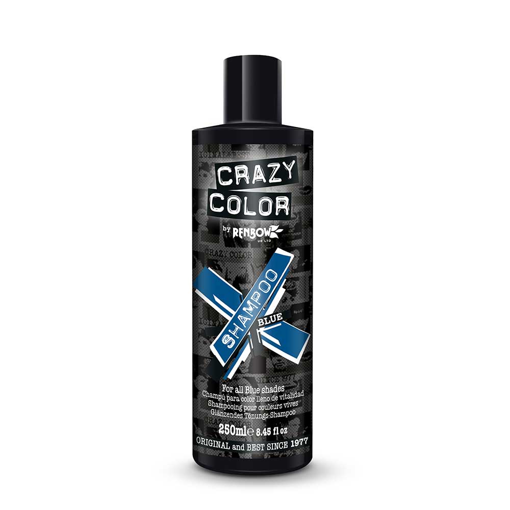 Crazy Color - Blue Hair Shampooing protecteur de couleur - Bleu
